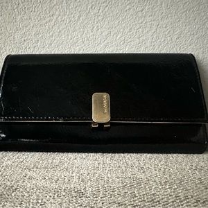 Liz Claiborne Brand New Black Wallet with tags and protective plastic